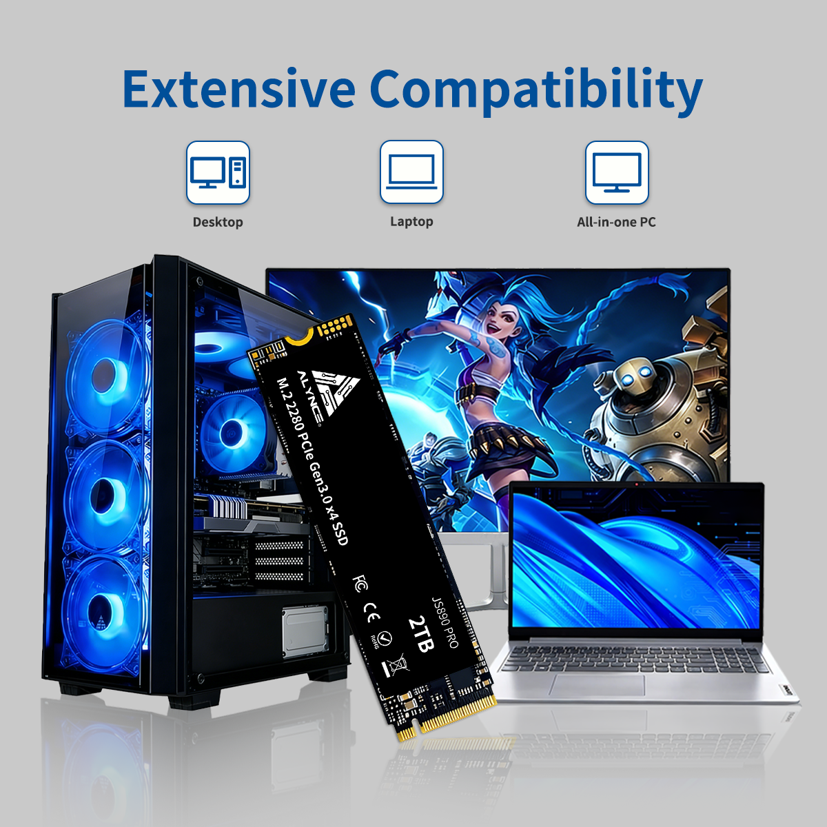ALYNCE JS890 PRO Gen3 M.2 2280 SSD 2TB