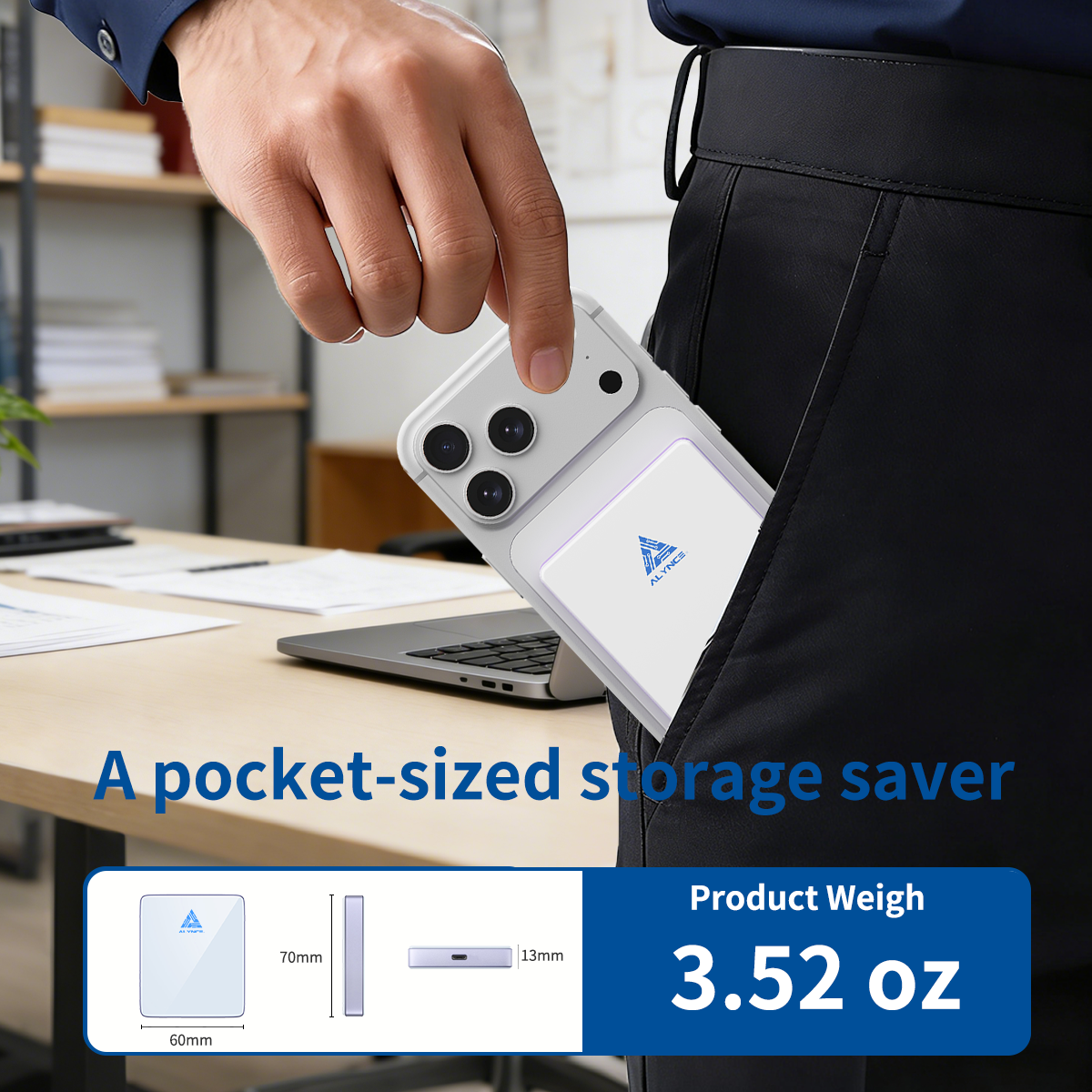 ALYNCE PS990 1TB Magnetic Portable SSD