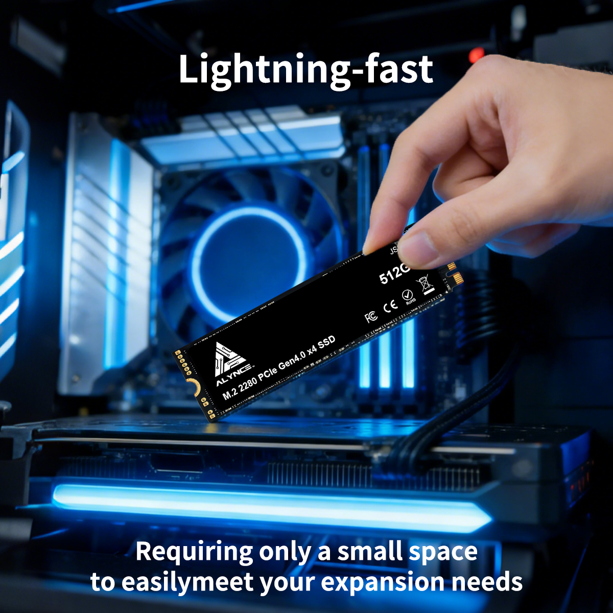 ALYNCE JS990 Gen4 M.2 2280 SSD 512GB