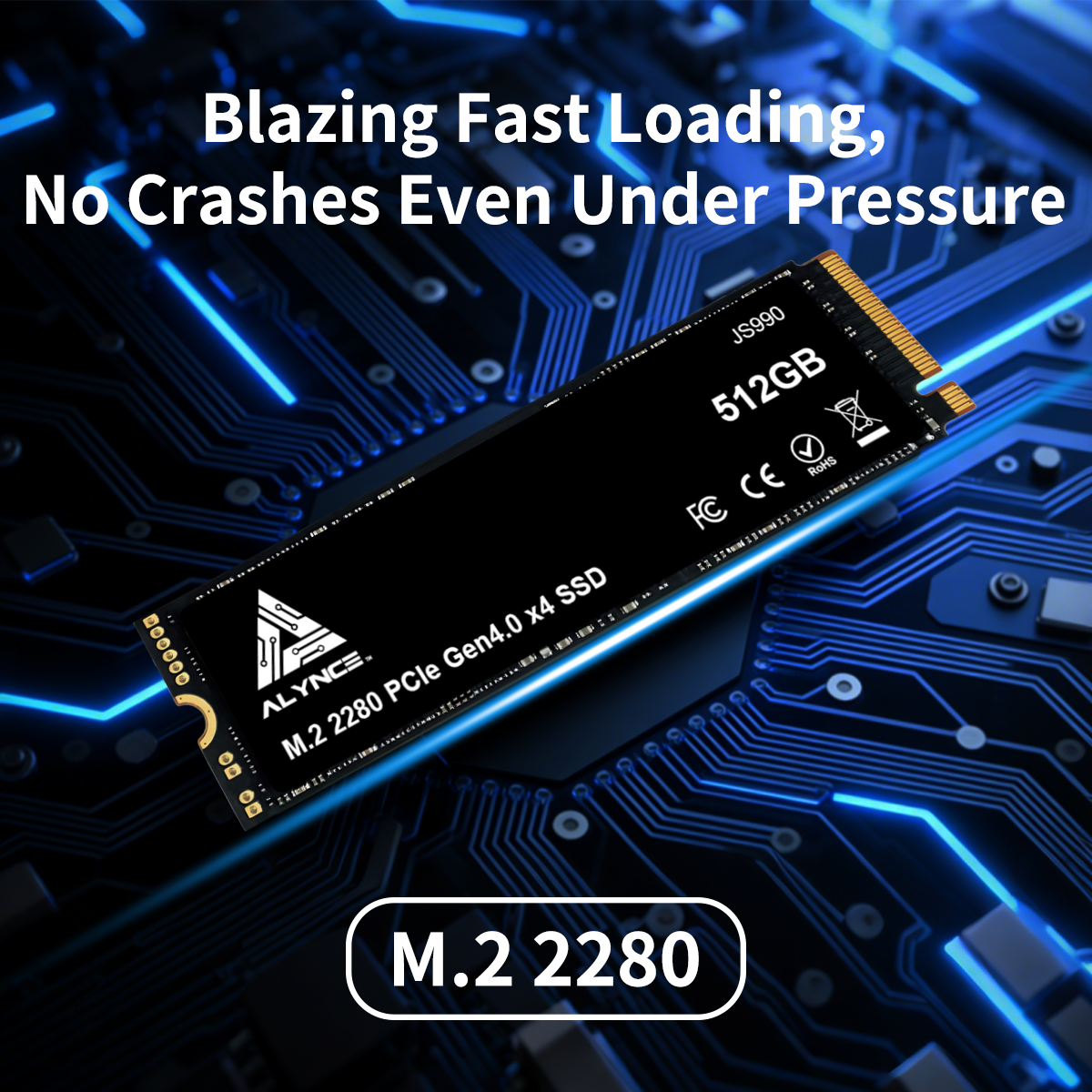 ALYNCE JS990 Gen4 M.2 2280 SSD 512GB