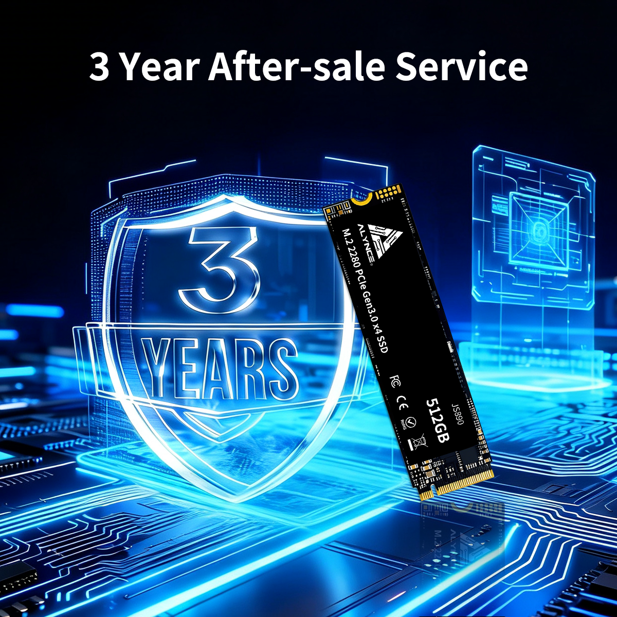 ALYNCE JS890 Gen3 M.2 2280 SSD 512GB