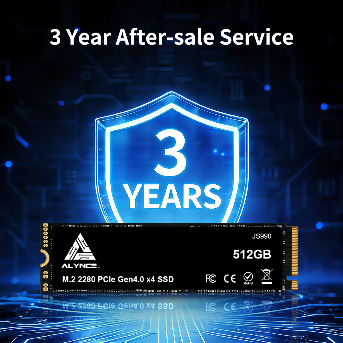 ALYNCE JS990 Gen4 M.2 2280 SSD 512GB