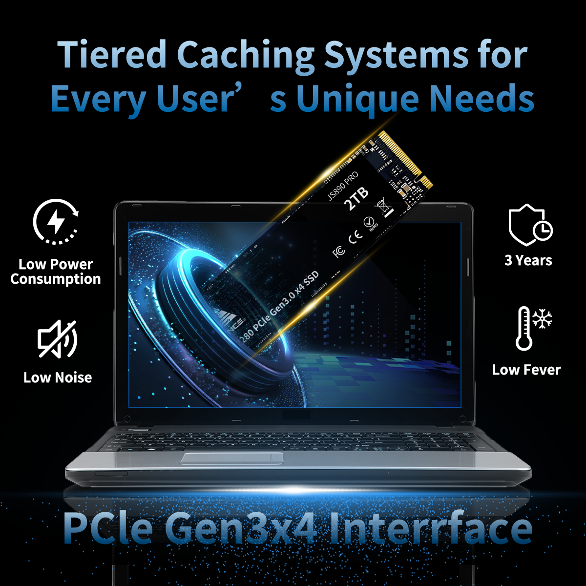 ALYNCE JS890 PRO Gen3 M.2 2280 SSD 2TB