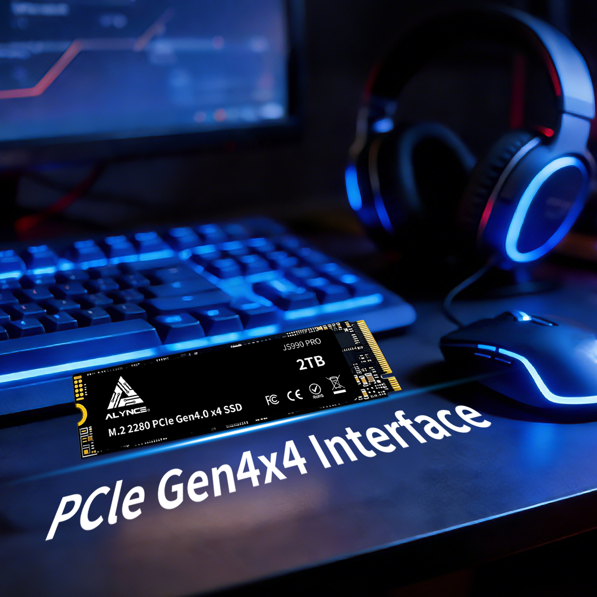 ALYNCE JS990 PRO Gen4 M.2 2280 SSD 2TB